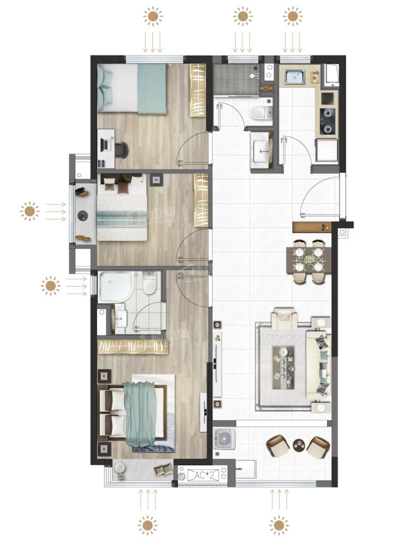 厦门中旅海玥户型图