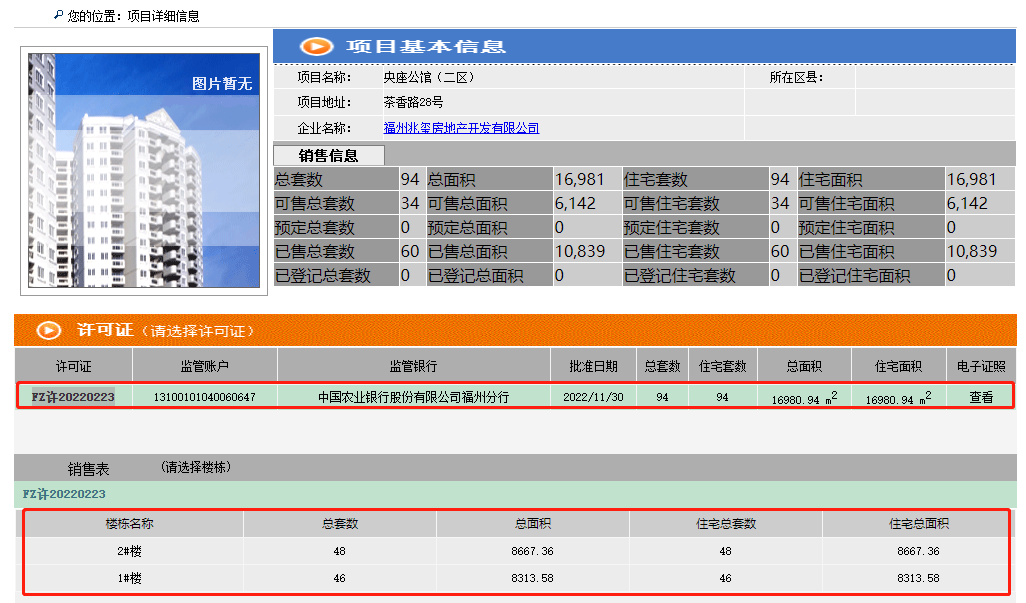 建发朗云住宅取得预售证，本次取证住宅共74套，取证面积16290.26㎡-福州有房子房产网