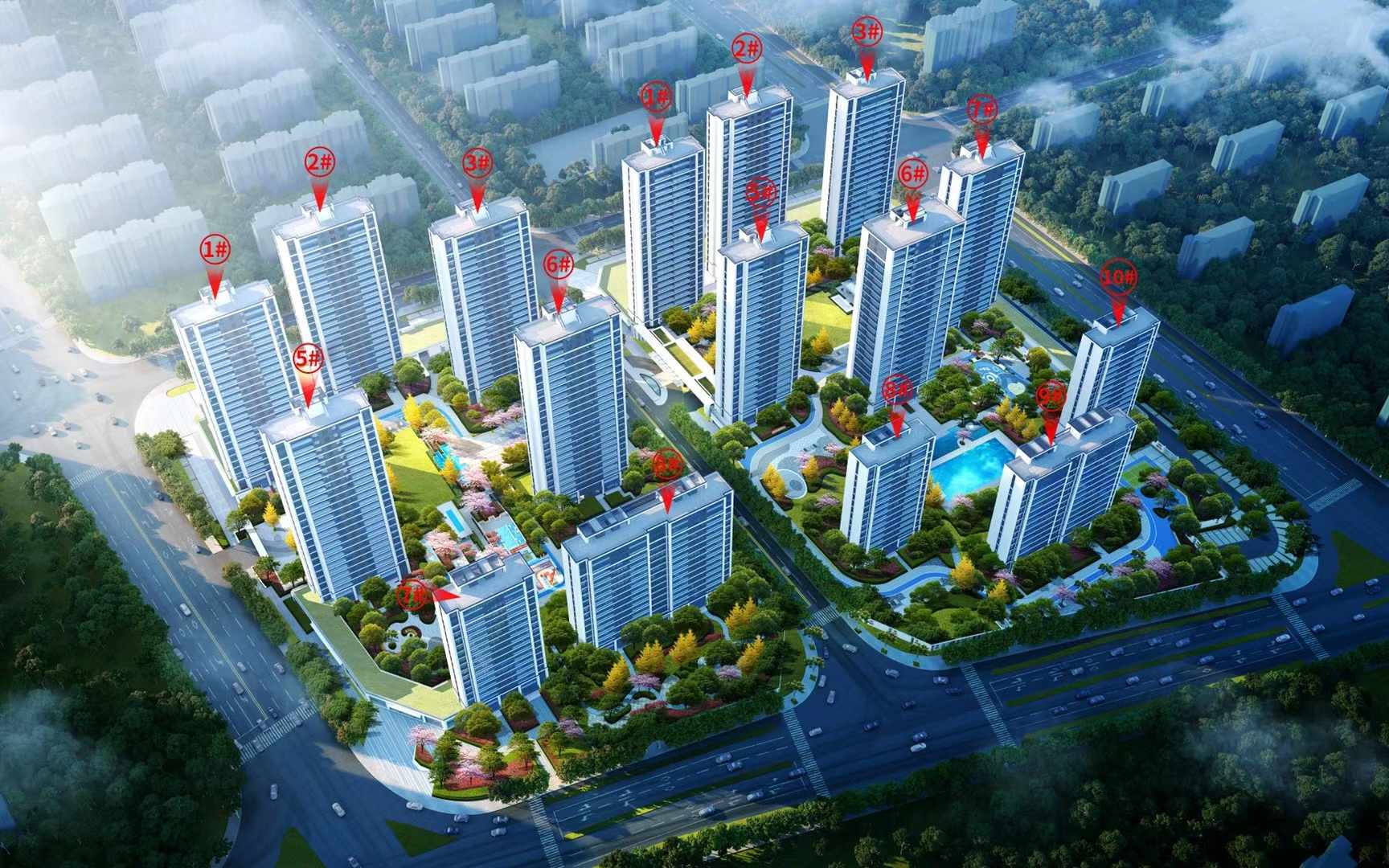 福州五里亭新盘-保利招商和樾风华VS绿城美的桂语映月那个楼盘有优势-福州有房子房产网